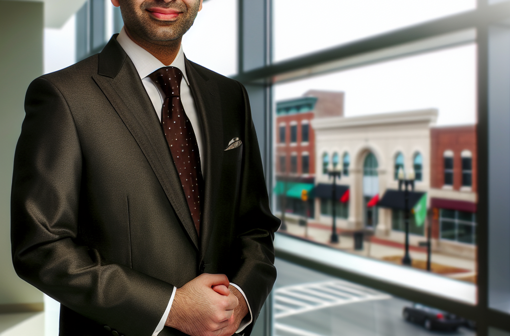 Business leader in a modern office in Morris County, NJ representing motivation, education, and community leadership