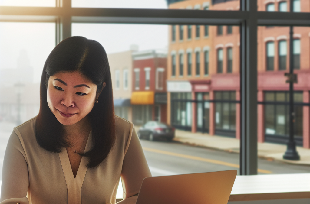 Entrepreneur and community leader in a modern office setting in North Jersey