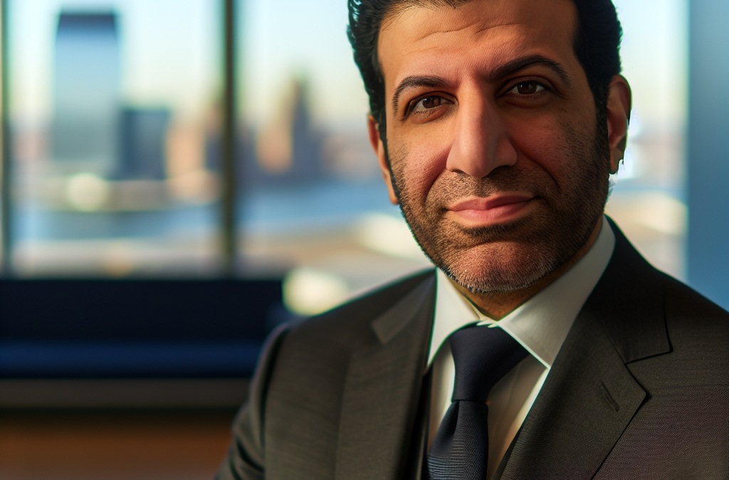 Entrepreneurial leader in a modern office setting representing motivation, education, and community involvement in New Jersey