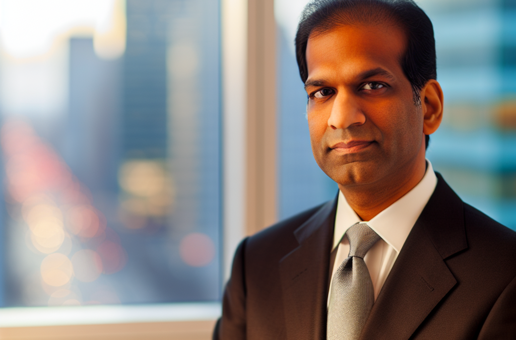 Entrepreneurial business leader in a modern office setting in northern New Jersey